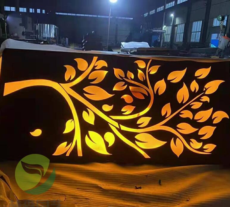 浏阳耐候钢板灯箱