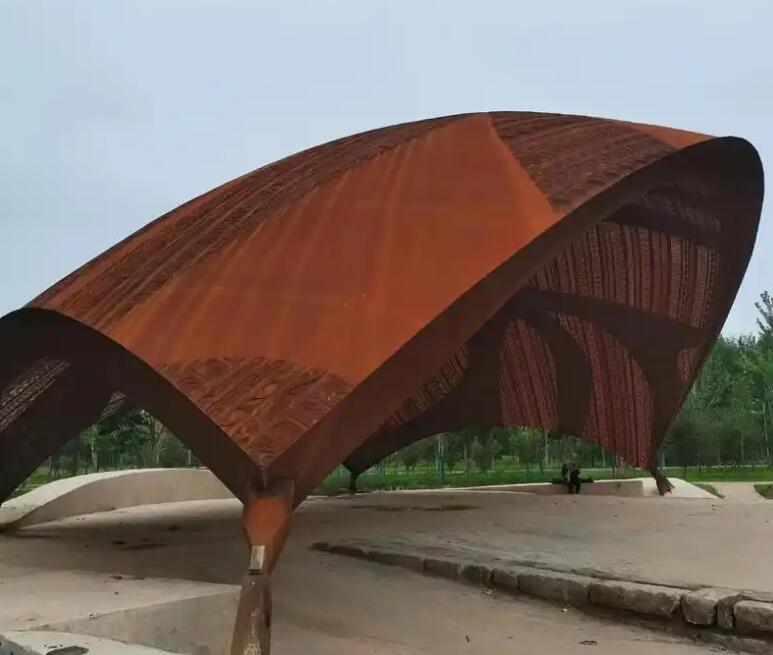 浏阳耐候钢幕墙案例